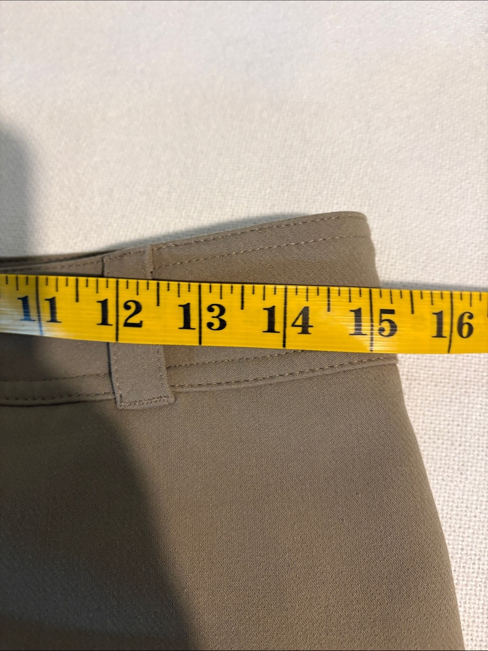 Zara Khaki Wide Leg Cropped Pants Women’s Business Casual Trouser - Picture 7 of 8